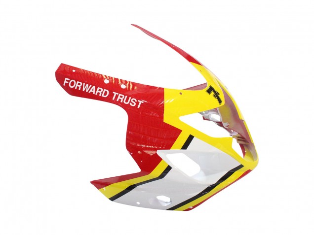 Carénages Moto Suzuki GSXR 600 / GSXR 750 2004-2005 - Blanc Rouge Jaune Michelin Texaon Heron 7