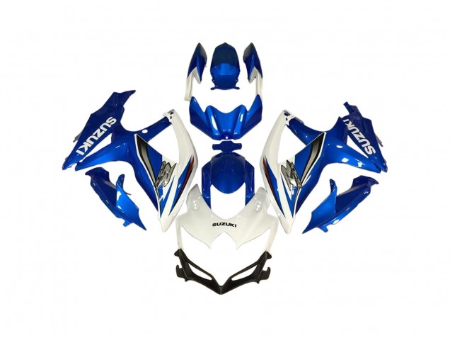 Carénages Moto Suzuki GSXR 600 / GSXR 750 2006-2007 - Blanc Bleu