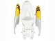 Carénages Moto Suzuki GSXR 600 / GSXR 750 2006-2007 - Blanc Rouge Jaune Motul