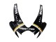 Carénages Moto Suzuki GSXR 600 / GSXR 750 2006-2007 - Noir Brillant Blanc Motul Lucky Strike