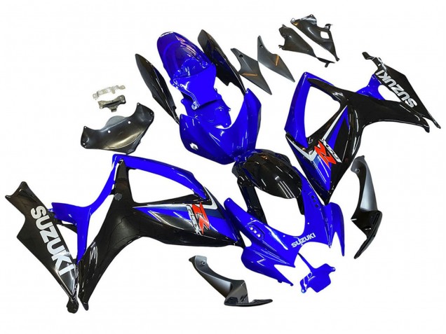 Carénages Moto Suzuki GSXR 600 / GSXR 750 2006-2007 - Bleu Noir Rouge