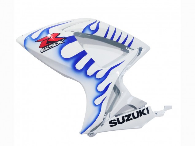 Carénages Moto Suzuki GSXR 600 / GSXR 750 2006-2007 - Blanc Bleu Flamme