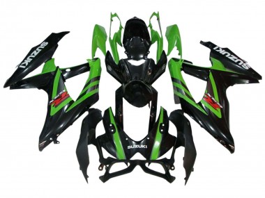 Carénages Moto Suzuki GSXR 600 / GSXR 750 2008-2010 - Vert Noir Brillant