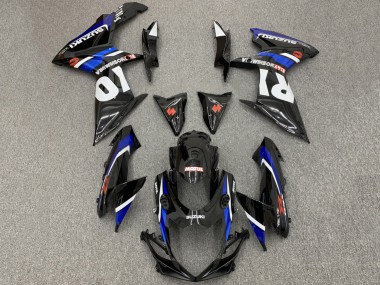 Carénages Moto Suzuki GSXR 600 / GSXR 750 2008-2010 - Noir Brillant Blanc Bleu Rouge