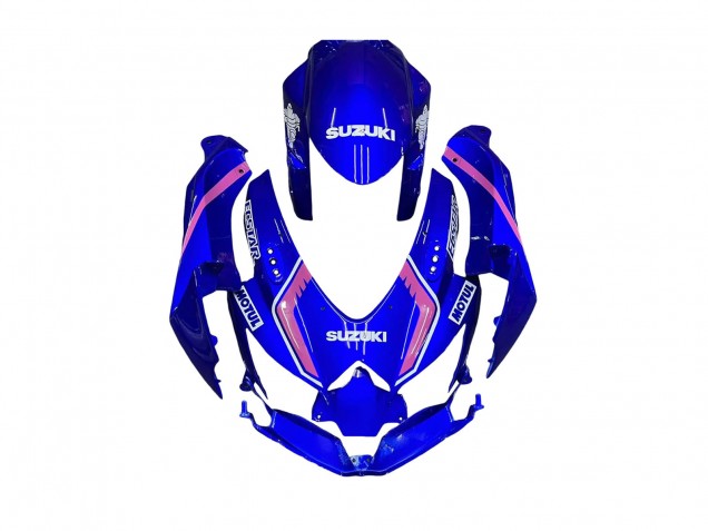 Carénages Moto Suzuki GSXR 600 / GSXR 750 2008-2010 - Blanc Bleu Rose Ecstar Motul