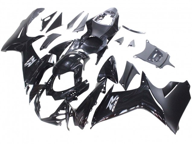 Carénages Moto Suzuki GSXR 600 / GSXR 750 2011-2024 - Noir Brillant Noir Mat Blanc Décalque