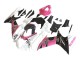 Carénages Moto Suzuki GSXR 600 / GSXR 750 2011-2024 - Blanc Rose Noir Corona