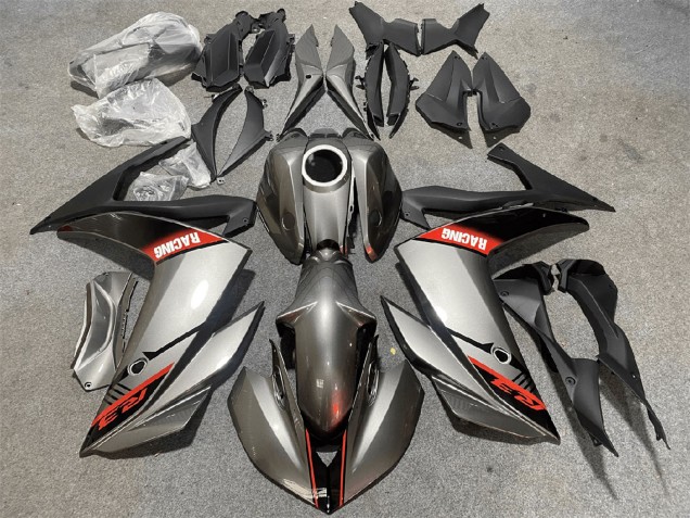 Carénages Moto Yamaha YZF R3/R25 2015-2018 - Argent Rouge Noir Courses
