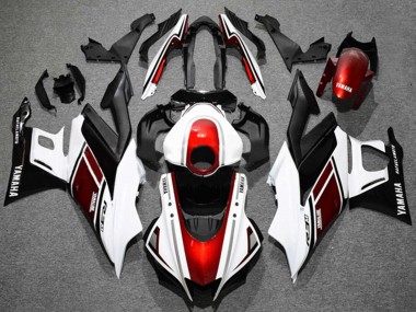 Carénages Moto Yamaha YZF R3/R25 2019-2021 - Blanc Rouge Noir