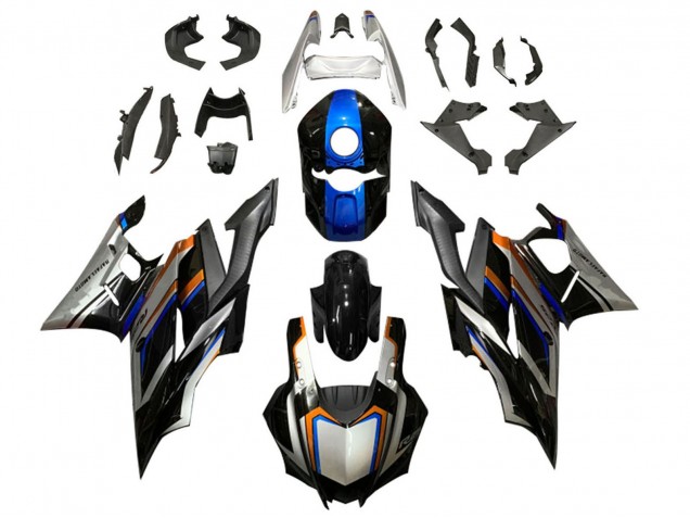 Carénages Moto Yamaha YZF R3/R25 2022-2024 - Argent Bleu Orange Noir