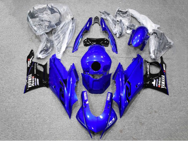 Carénages Moto Yamaha YZF R3/R25 2022-2024 - Bleu Noir ENEOS