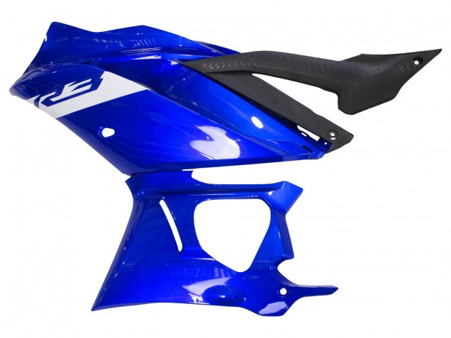 Carénages Moto Yamaha YZF R3/R25 2022-2024 - Bleu Blanc Noir Mat