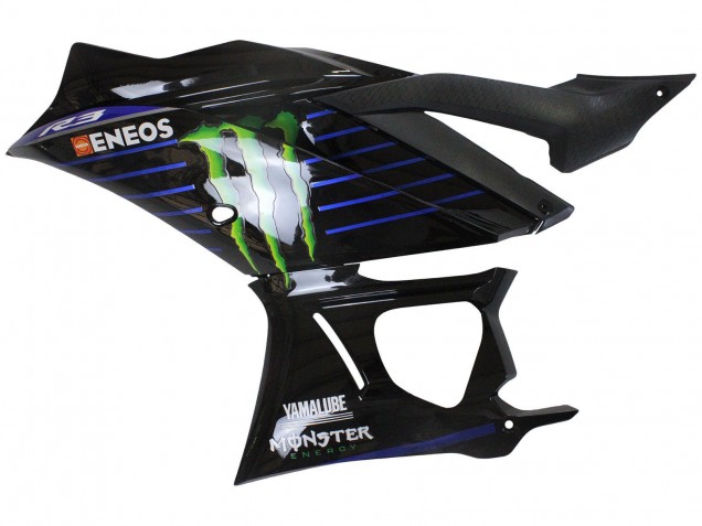 Carénages Moto Yamaha YZF R3/R25 2022-2024 - Bleu Vert Noir Monstre Yamalube ENEOS