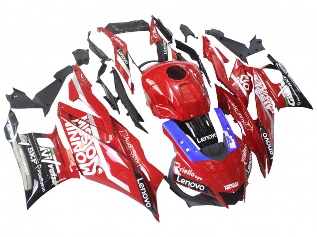 Carénages Moto Yamaha YZF R3/R25 2022-2024 - Rouge Bleu Noir Lenovo Valsir