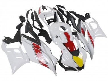 Carénages Moto Yamaha YZF R3/R25 2022-2024 - Blanc Rouge Jaune Noir