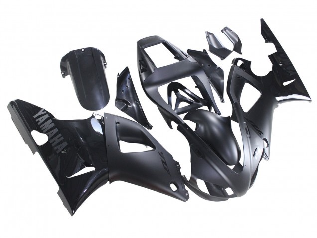 Carénages Moto Yamaha YZF 1000 R1 1998-1999 - Noir Mat Noir Brillant