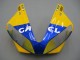 Carénages Moto Yamaha YZF 1000 R1 2000-2001 - Blanc Jaune Bleu Motul Chameau