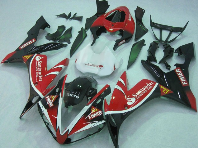 Carénages Moto Yamaha YZF 1000 R1 2004-2006 - Rouge Blanc Noir Vert Volvo Jika Fimer Santander
