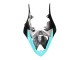 Carénages Moto Yamaha YZF 1000 R1 2007-2008 - Bleu Clair Vert Citron Noir