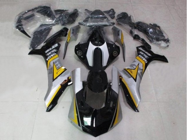 Carénages Moto Yamaha YZF 1000 R1 2012-2014 - Noir Brillant Blanc Argent Jaune