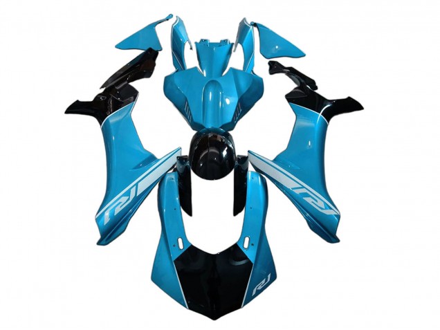 Carénage Moto Yamaha YZF 1000 R1 2020-2025 - Bleu Noir Brillant