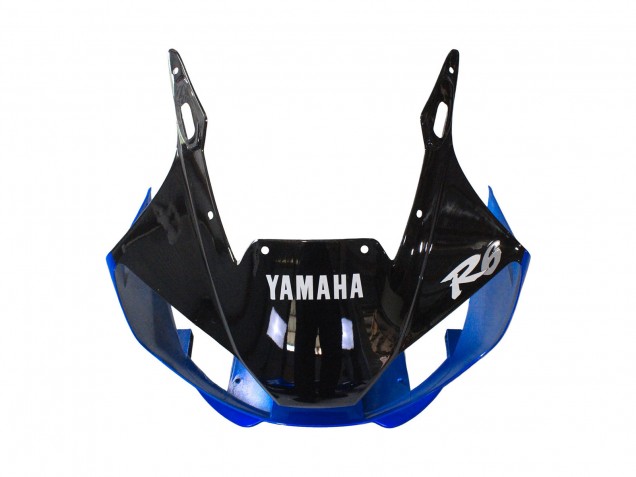 Carénages Moto Yamaha YZF 600 R6 1998-2002 - Blanc Bleu Noir Brillant