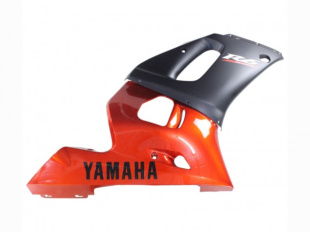 Carénages Moto Yamaha YZF 600 R6 1998-2002 - Orange Noir Mat