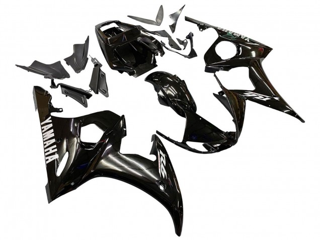 Carénages Moto Yamaha YZF 600 R6 2005 - Noir Brillant