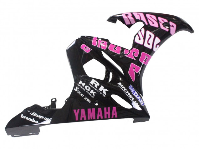 Carénages Moto Yamaha YZF 600 R6 2005 - Noir Rose Jaune Repsol 46