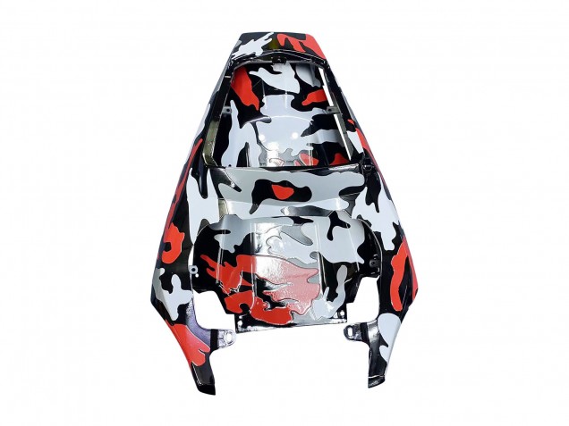 Carénages Moto Yamaha YZF 600 R6 2005 - Noir Rouge Gris Camouflage
