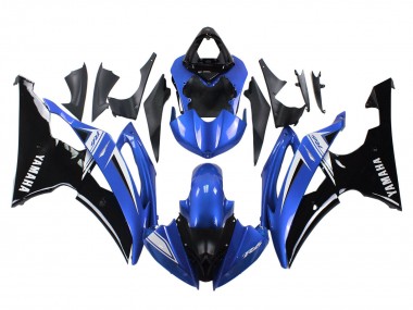 Carénages Moto Yamaha YZF 600 R6 2008-2016 - Blanc Bleu Noir Brillant