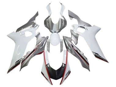 Carénages Moto Yamaha YZF 600 R6 2017-2023 - Argent Blanc Rouge Noir