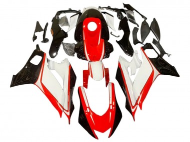 Carénages Moto Yamaha YZF 600 R6 2017-2023 - Blanc Rouge Noir Brillant