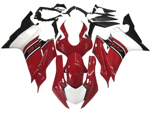 Kits Carénage Moto ABS Yamaha YZF 600 R6 2017-2025 - Blanc Rouge Noir
