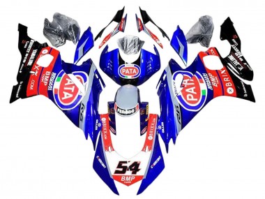 Carénages Moto Yamaha YZF 600 R6 2017-2023 - Rouge Bleu Noir Pata