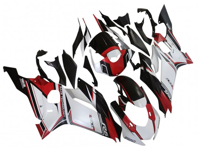 Carénages Moto Yamaha YZF 600 R6 2017-2025 - Blanc Rouge Noir Semakin Didepan