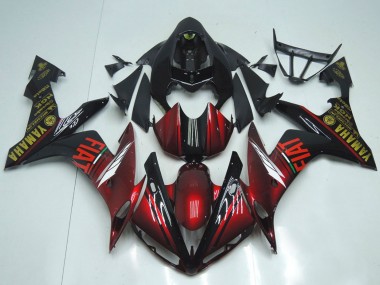 Carénages Moto Yamaha YZF R1 2007-2008 - Rouge Marron Noir Fiat