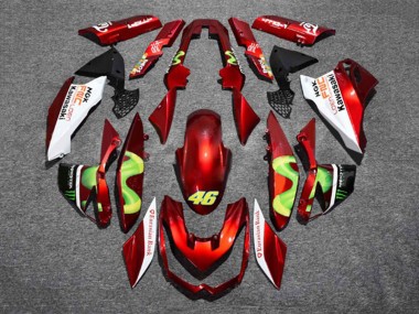 Carénages Moto Kawasaki Z1000 2010-2013 - Rouge Blanc Vert Monstre 46