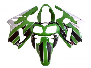 Carénages Moto Kawasaki ZX12R 2002-2006 - Blanc Vert Noir