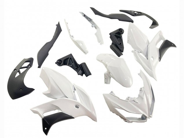 Carénages Moto Kawasaki Versys 650 2015-2020 - Blanc Noir Mat