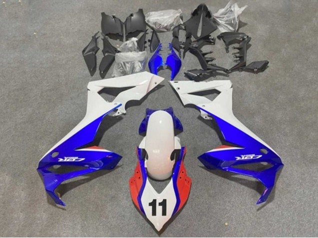 Carénages Moto Honda CBR650R 2021-2023 - Blanc Bleu Rouge 11