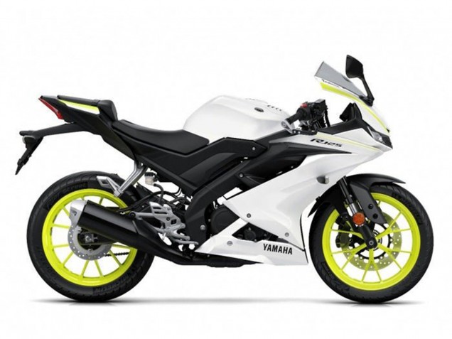 Carénages Moto Yamaha YZF R125 2019-2024 - Blanc Jaune