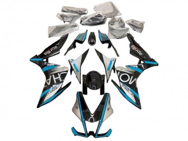Carénages Moto Aprilia RSV4 1000 2009-2015 - Argent Noir Bleu