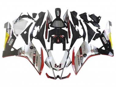 Carénages Moto Aprilia RSV4 1000 2009-2015 - Argent Rouge Vert Jaune Balise