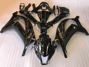 Carénages Moto Kawasaki ZX10R 2016-2020 - Noir Brillant Or