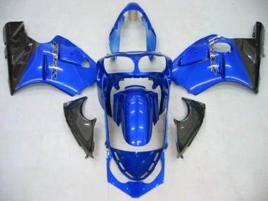 Carénage Moto Kawasaki ZX12R 2002-2006 - Bleu Noir Brillant