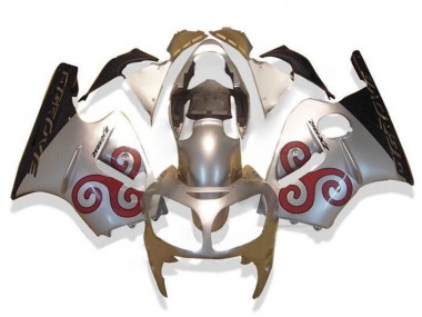 Carénages Moto Kawasaki ZX12R 2002-2006 - Argent Rouge Noir