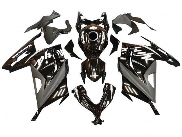 Carénages Moto Kawasaki EX300 2013-2024 - Noir Brillant Noir Mat Blanc
