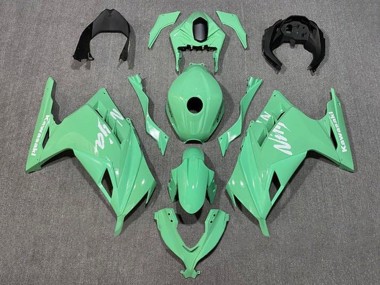 Carénages Moto Kawasaki EX300 2013-2024 - Vert Clair Blanc