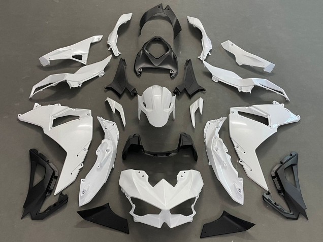 Carénages Moto Kawasaki Ninja 500 EX500R 2024-2025 - Blanc Noir